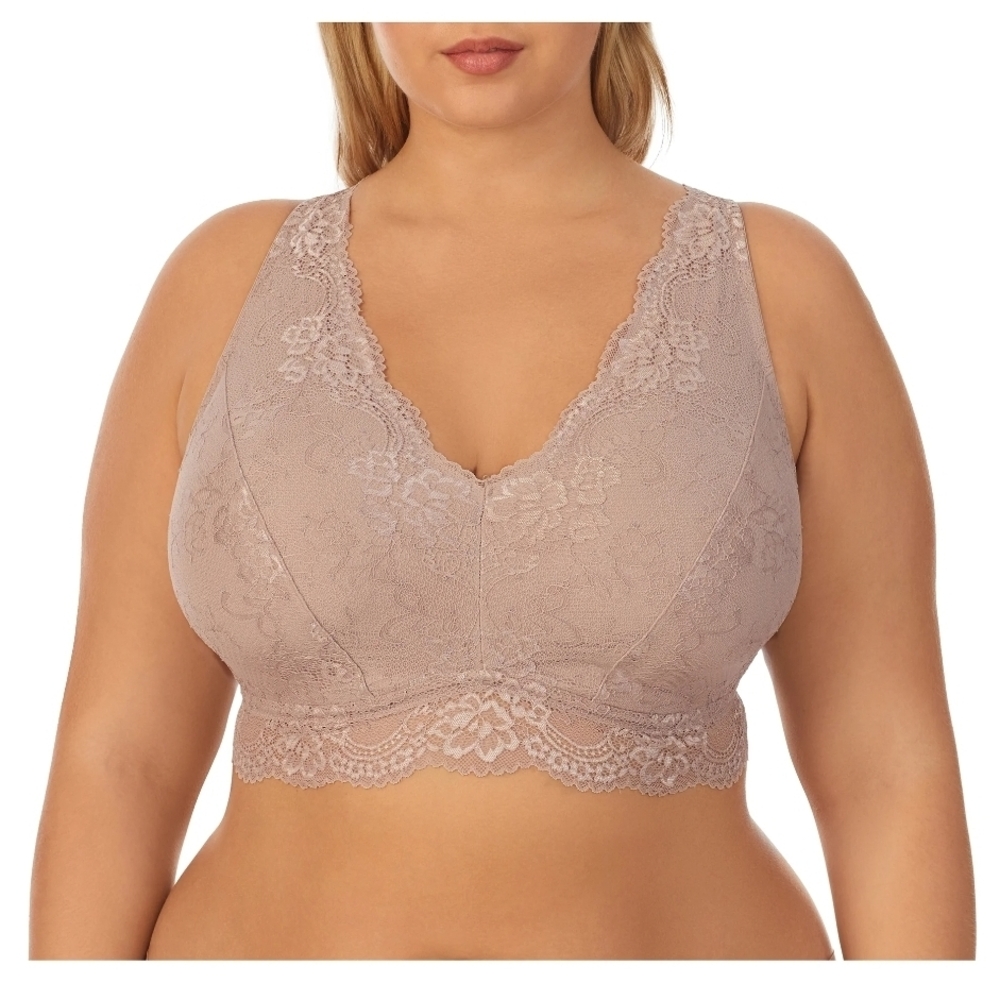 Dreamfit Wireless Bralette Padded Size 3X Pebbled Gray NWT!
